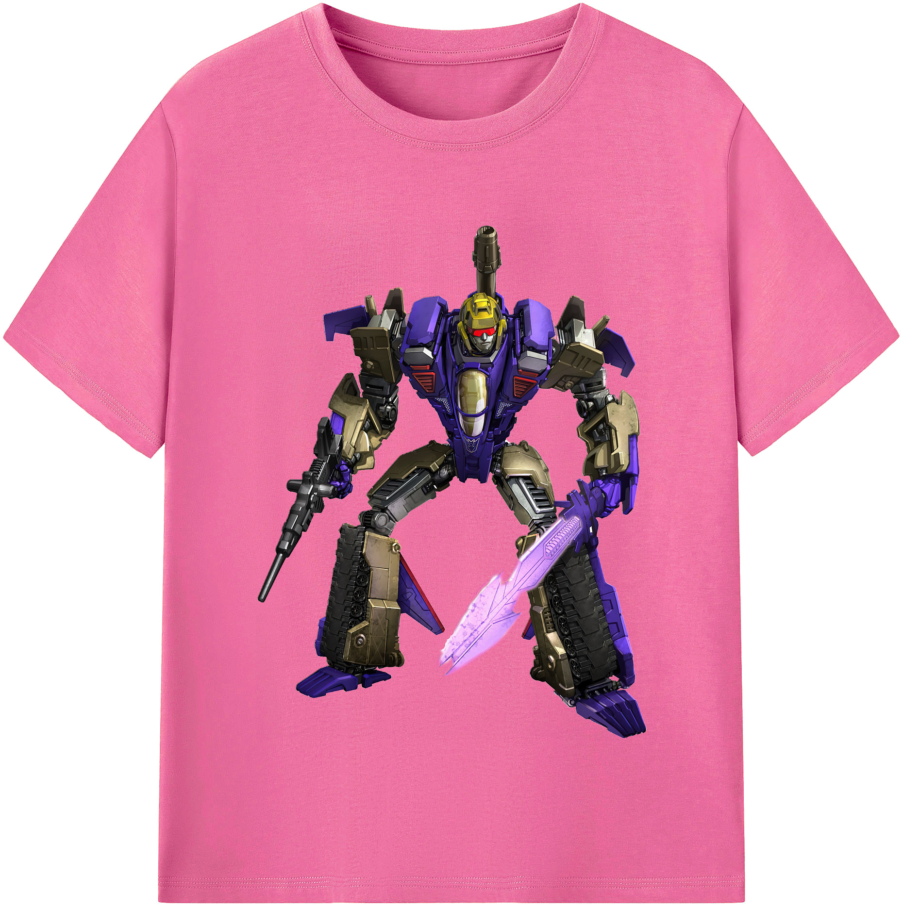 （画像用） Transformers トランスフォーマー レディースカジュアルプリントTシャツ（綿100％）